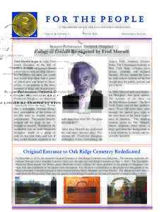 For The People A NEWSLETTER OF THE ABRAHAM LINCOLN ASSOCIATION VOLUME 16 NUMBER 4 WINTER 2014