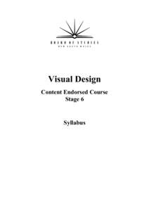 Visual Design CEC Stage 6 Syllabus
