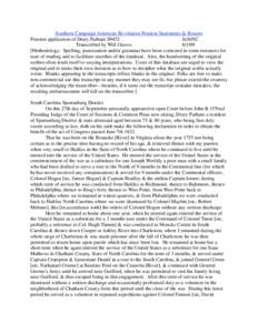 Southern Campaign American Revolution Pension Statements & Rosters Pension application of Drury Parham S9452 fn36NC Transcribed by Will Graves[removed]Methodology: Spelling, punctuation and/or grammar have been corrected