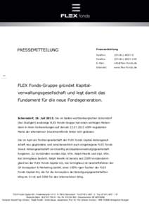 PRESSEMITTEILUNG  Presseabteilung Telefon:  (