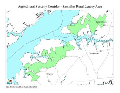 Agricultural Security Corridor - Sassafras Rural Legacy Area  Earleville ÿ Æ