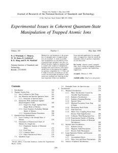Volume 103, Number 3, May–June[removed]Journal of Research of the National Institute of Standards and Technology