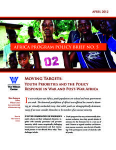 APRILAFRICA PROGRAM POLICY BRIEF NO. 5 INTRODUCTION