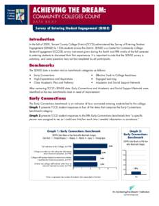 ACHIEVING THE DREAM: COMMUNITY COLLEGES COUNT D ATA B R I E F Survey of Entering Student Engagement (SENSE)