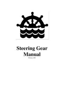 Steering Gear Manual February 2001 STEERING GEAR MANUAL