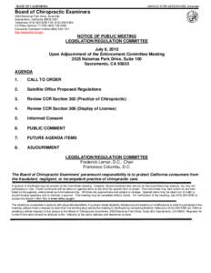 Parliamentary procedure / Health / Geography of California / Natomas /  Sacramento /  California / Natoma / Agenda / Quorum / Sacramento /  California / Veterinary chiropractic / Sacramento metropolitan area / Chiropractic / Medicine