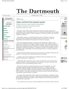 Dartmouth /  Nova Scotia / Dartmouth College publications / The Dartmouth / Dartmouth College student groups