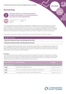 The National Parent Forum of Scotland CfE Higher Revision in a Nutshell  HISTORY ACCOUNTING REVISION