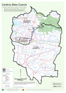 ELECTORAL STRUCTURE OF CARDINIA SHIRE COUNCIL  NOTE: By Order in Council under section 220Q(k), (l), (m) and (n) of the Local Government Act 1989, the boundaries of the wards, the number and names of the wards and the nu