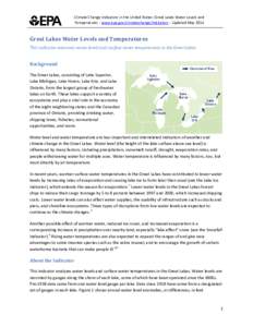 Great Lakes Water Levels and Temperatures