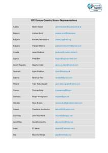Scorer country representative website list