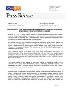 2250 East Devon Avenue Des Plaines, IL[removed][removed]3382 Fax  Press Release