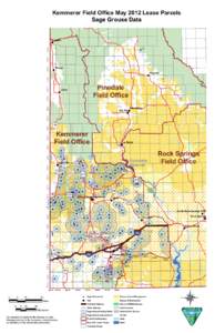 Kemmerer Field Office May 2012 Lease Parcels Sage Grouse Data !  Alpine