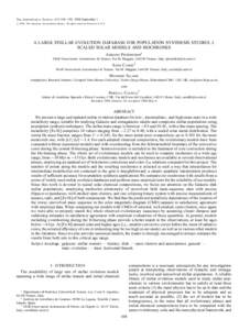 The Astrophysical Journal, 612:168–190, 2004 September 1 # 2004. The American Astronomical Society. All rights reserved. Printed in U.S.A. A LARGE STELLAR EVOLUTION DATABASE FOR POPULATION SYNTHESIS STUDIES. I. SCALED 