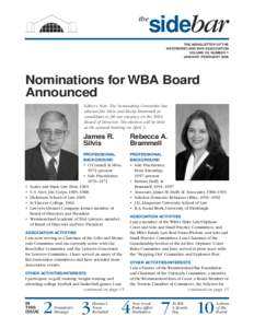 sidebar  the THE NEWSLETTER OF THE WESTMORELAND BAR ASSOCIATION