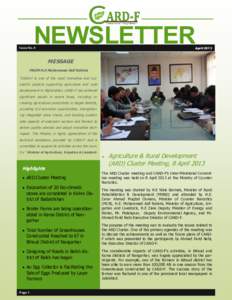 NEWSLETTER  April 2013 Issue No. 4