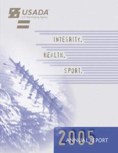 integrity. health. sport. 2005