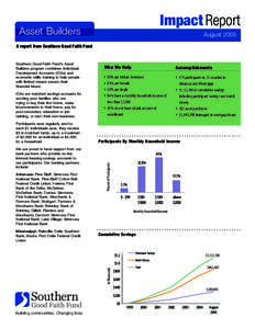 Impact Report  Asset Builders August 2005