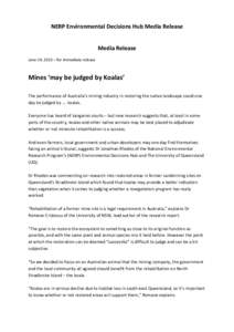 Microsoft Word - JuneNERP mine rehab koalas.docx