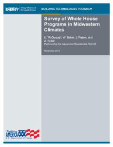 Survey of Whole House Programs in Midwestern Climates