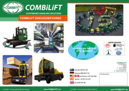 COMBiLiFT Customised Handling Solutions Combilift Sideloader Range  AWARD WINNING