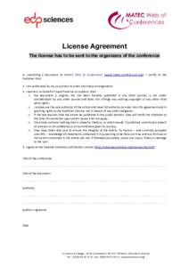 Microsoft Word - MATEC WOC license 2014