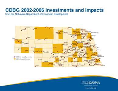CDBG[removed]Investments and Impacts from the Nebraska Department of Economic Development Chadron Crawford