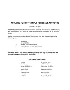 Off Campus deadline cover sheet 14-15