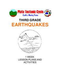THIRD GRADE  EARTHQUAKES 1 WEEK LESSON PLANS AND