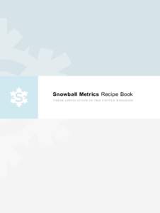 Snowball Metrics Recipe Book  their application in the united kingdom november 2012
