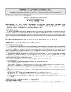 Document: IC[removed]Notice, Register Page Number: 28 IR 1077 Source: December 1, 2004, Indiana Register, Volume 28, Number 3 Disclaimer: This document was created from the files used to produce the official CD-ROM India