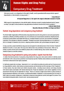 Briefing  4 Human Rights and Drug Policy