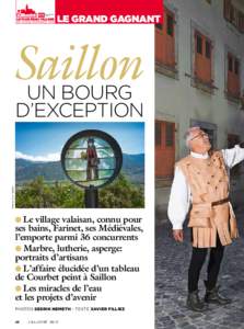 le grand gagnant  Saillon un bourg Photos: S. D. Saillon