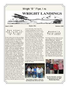 Wright “B” Flyer, Inc.  Issue 3, 2009 Dayton, Ohio