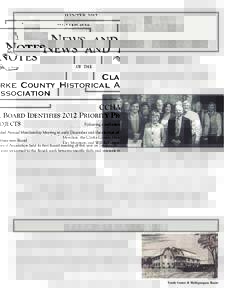 WINTERNEWS AND NOTES OF THE  Clarke County Historical Association
