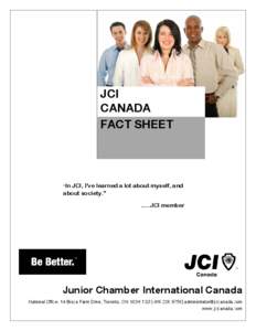 JCI CANADA FACT SHEET