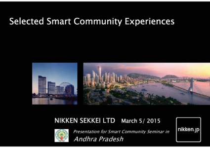 Smart Community Seminar in AP_Nikken Sekkei