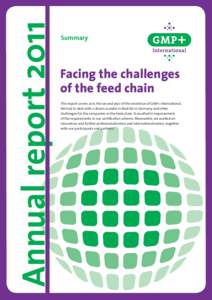Annual reportSummary Facing the challenges of the feed chain