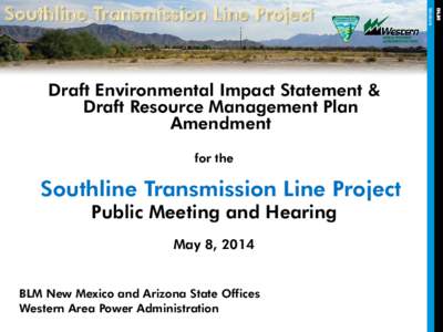 Southline Transmission Line Project Public Meeting and Hearing