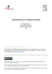 Demografia dos povos indígenas no Brasil Heloísa Pagliaro Marta Maria Azevedo