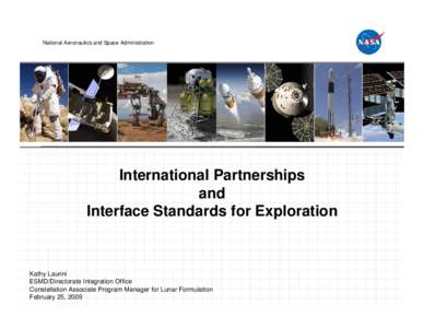 International Partnerships and Interface Standards