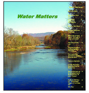 Inside This Issue This Is Our Water 2  Map of Boone Watershed