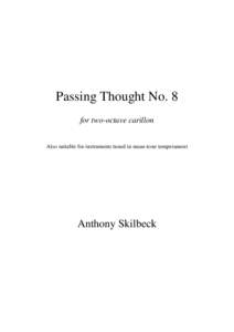 Passing Thought no. 8 for 2 octs