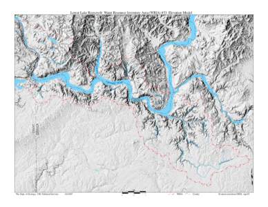 Lower Lake Roosevelt Water Resource Inventory Area (WRIA) #53 Elevation Model  Miles Wa. Dept. of Ecology, GIS Technical Services