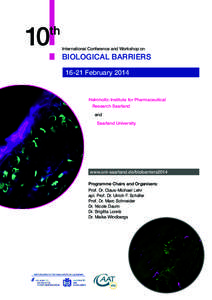 10  th International Conference and Workshop on  BIOLOGICAL BARRIERS