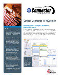 MDaemon / Proprietary software / Personal information managers / Microsoft Outlook Hotmail Connector / Microsoft Outlook / Data synchronization / Exchange ActiveSync / Software / Groupware / Email