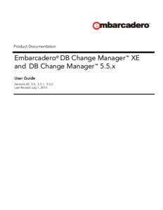 DB Change Manager User Guide