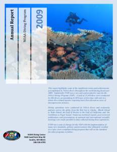 2009  Annual Report NOAA Diving Program