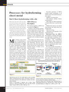R&D UPDATE  Processes for hydroforming