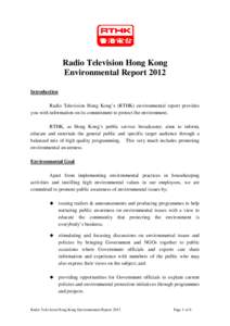 Hong Kong media / Radio Television Hong Kong / Environmental issue / Environmental movement / Environmental protection / Recycling / Environmentalism / Green Student Council / Jacqueline Pang / Hong Kong / Environment / Media of the People\'s Republic of China